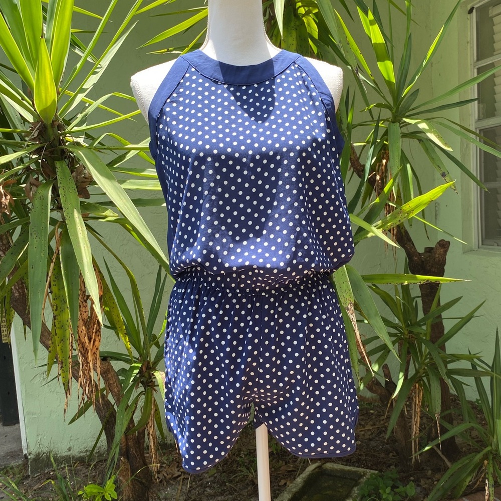Navy Blue Romper
